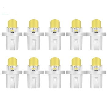 

10pcs B8.5 T5 LED B8.5D Car Led Gauge 1SMD Led Speedo Dash Bulbs Instrument Light Bulb Dashboard Light Car Styling Accessories