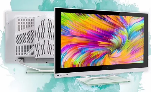 19 ''21,5'' 23,6 ''дюймовый ЖК-монитор i3 i5 i7 cpu 2GB ram 128GB SSD 1 ТБ настольный компьютер ПК все в одном ПК