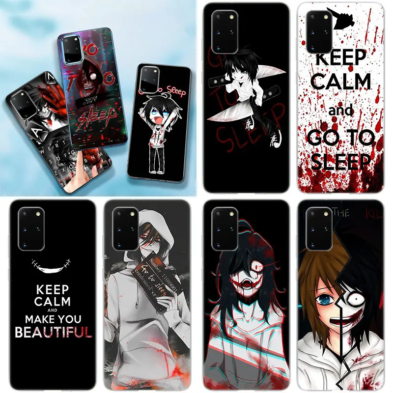 Чехол для телефона с аниме Jeff The Killer Samsung Galaxy Note 10 20 S21 Ultra 5G S20 FE S10 Lite S10E S9 Plus S8 +