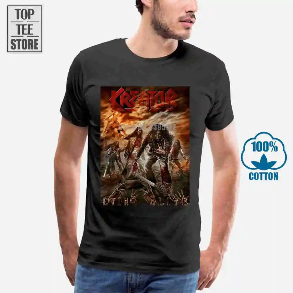 Kreator Dying Alive футболка S M L Xl брендовая новая официальная | Мужская одежда
