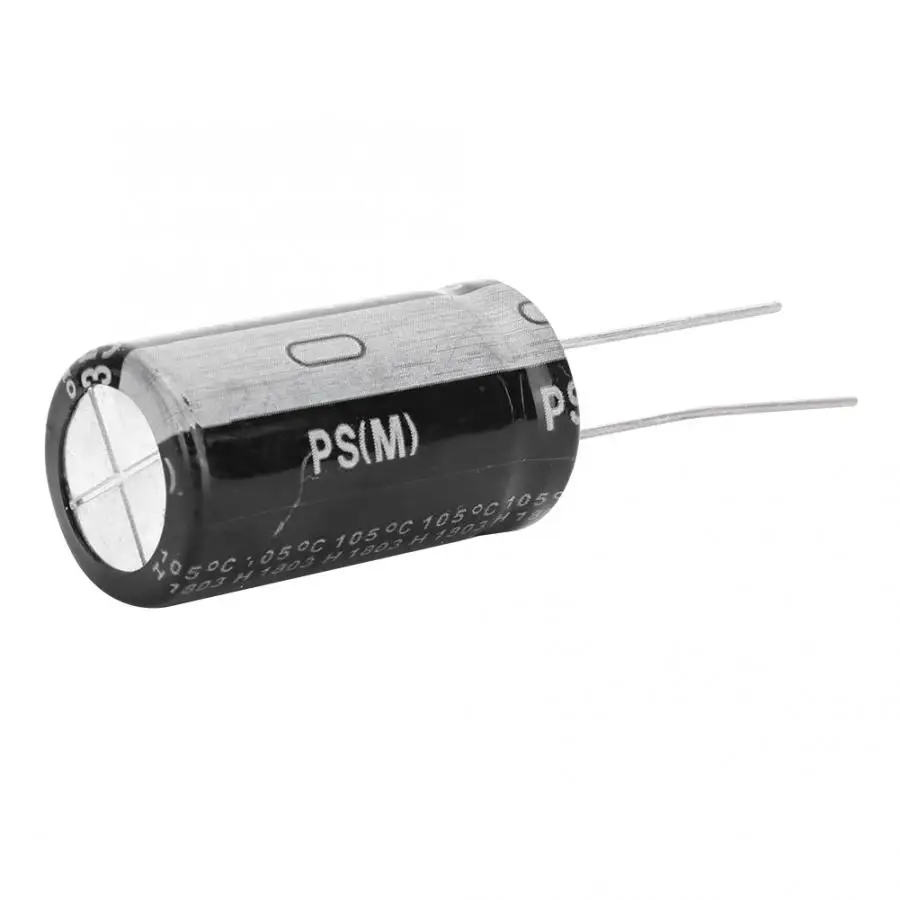 10 Pcs Black 35V 4700 Aluminium Electrolytic Capacitor Standard Terminal 18 x 30mm