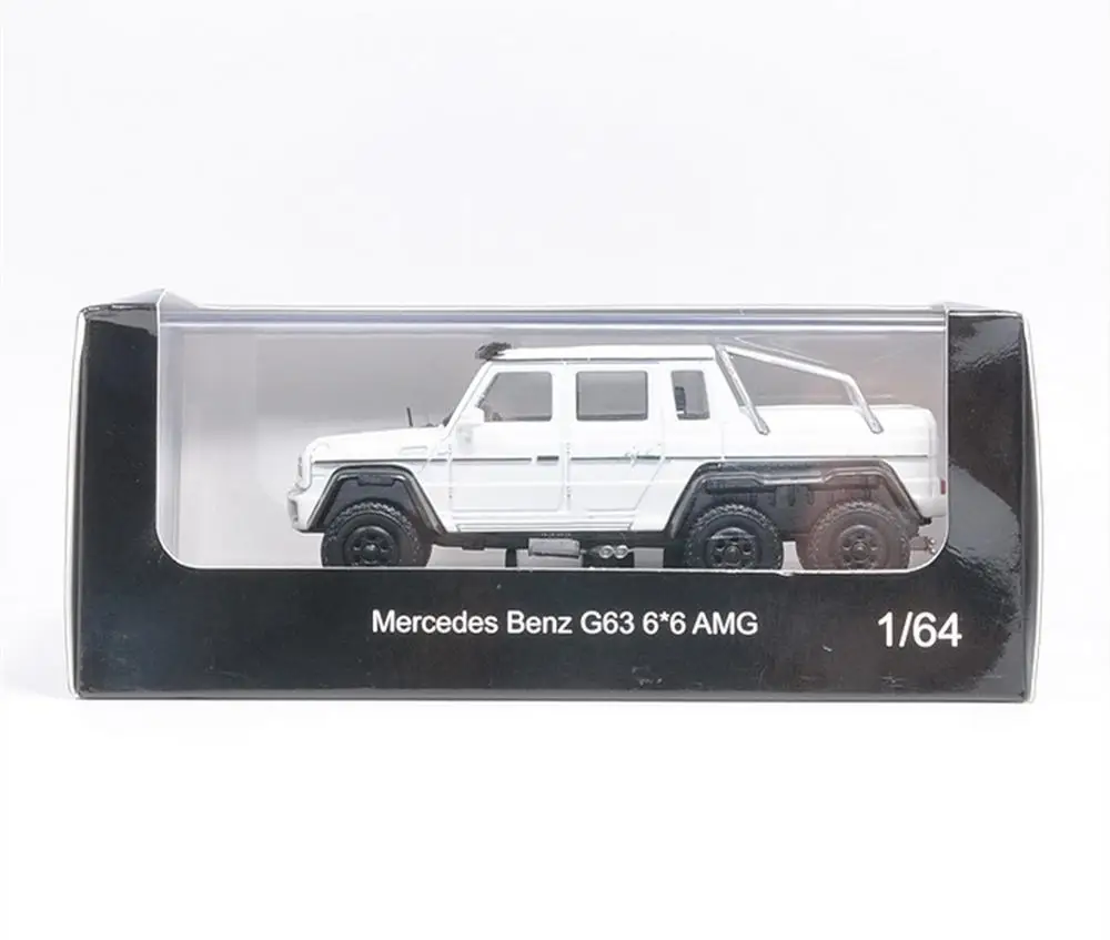 1/64 масштаб Mercedes Benz G63 6X6 AMG белая литая модель автомобиля коллекционная игрушка