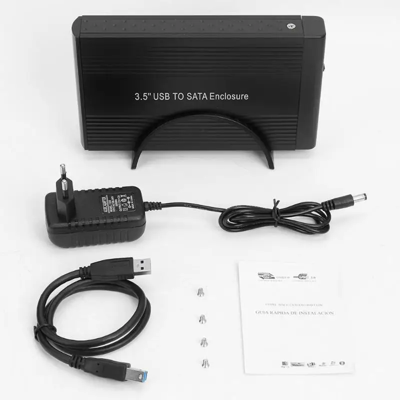 Vktech 3,5 дюймов 8T жесткий диск SATA к type-B США адаптер внешний корпус HDD для Windows98/ME/2000/XP/7. Linux2.4.x