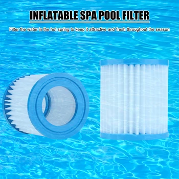 

PVC Inflatable Swimming Pool Filter Element Outdoor Swimming Portable Outdoor Elements Hot Tub Replacement Filter