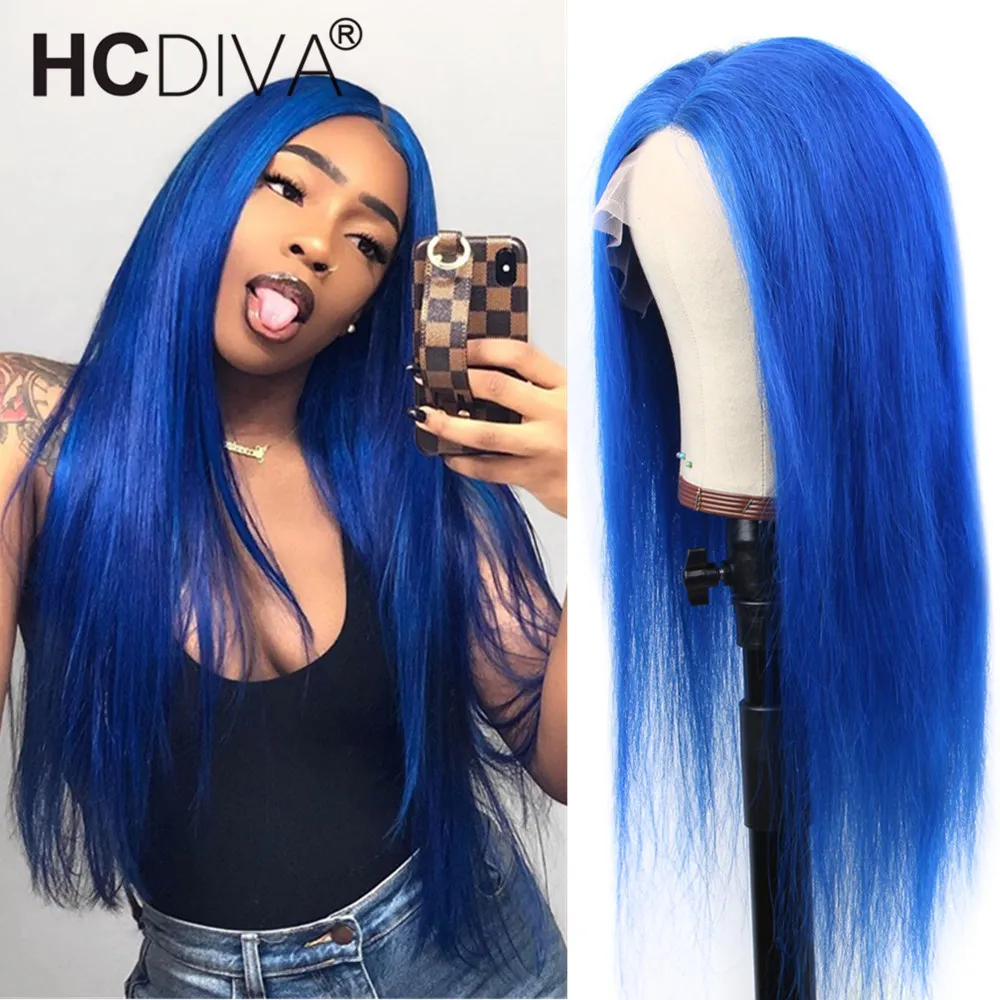 Синие зеленые фиолетовые оранжевые 613 парики из человеческих волос на сетке