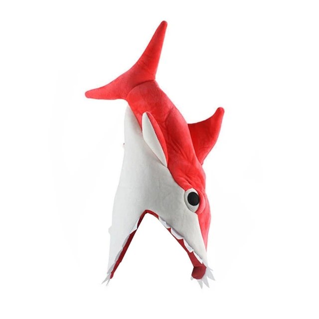 23in Plush Shark Hat Wearable Fish Costume for Cosplay Pretend Interactive Cuddle Doll Table Children’s Room Decoration N0HD 6
