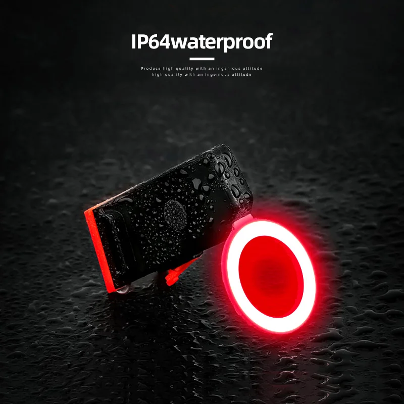 Фонарик фонарь для велосипеда задний фонарь IP64 водонепроницаемый USB зарядка задние велосипедные аксесуары для горных велосипедов сердце круг треугольник
