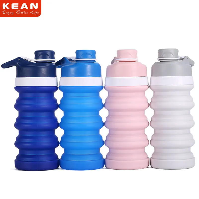 

Hot Selling Travel Portable Multi-functional Silica Gel Extendable Water Bottle Outdoor Sports Fitness Carry-on Mini Kettle