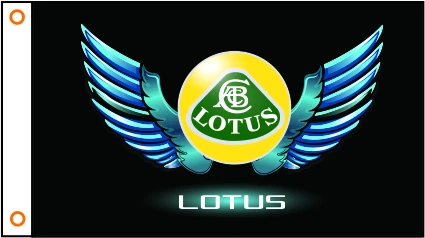Автомобильный флаг значок lotus 3ftx5ft полиэстер 010