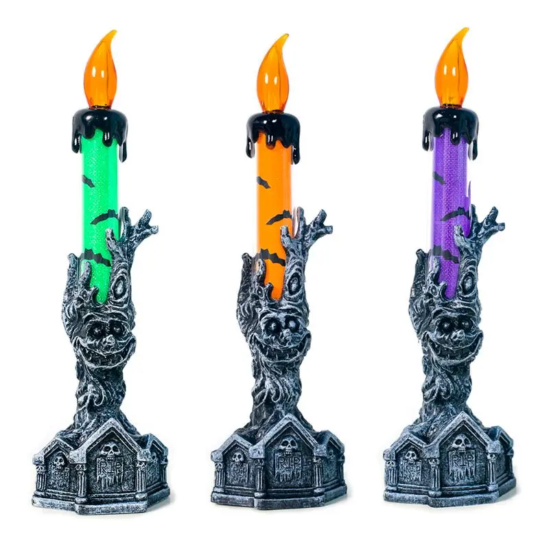 

Halloween Horror Skeleton Ghost Handheld LED Candle Light House Party Decoration for new Year decoration