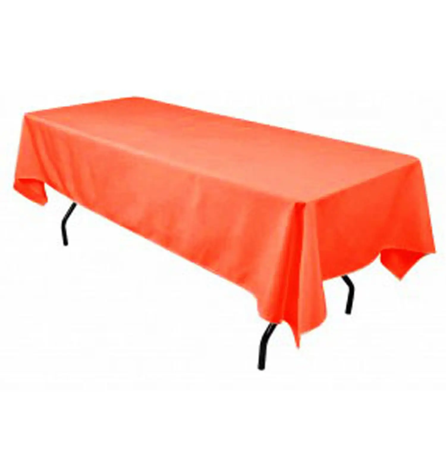 coral orange 1 шт. 145x304 см прямоугольная атласная Скатерть, белые скатерти для отелей на Рождество, свадьбу, банкетные вечерние скатерти - Цвет: coral orange