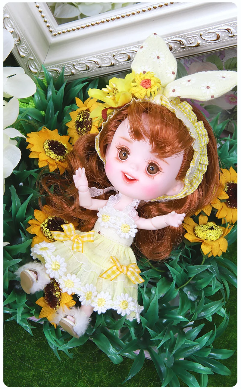 Dream Fairy 1/12 BJD кукла Додо кукла ob11 14 см мини-кукла 26 шарнир тела милый детский подарок игрушка Ангел сюрприз кукла