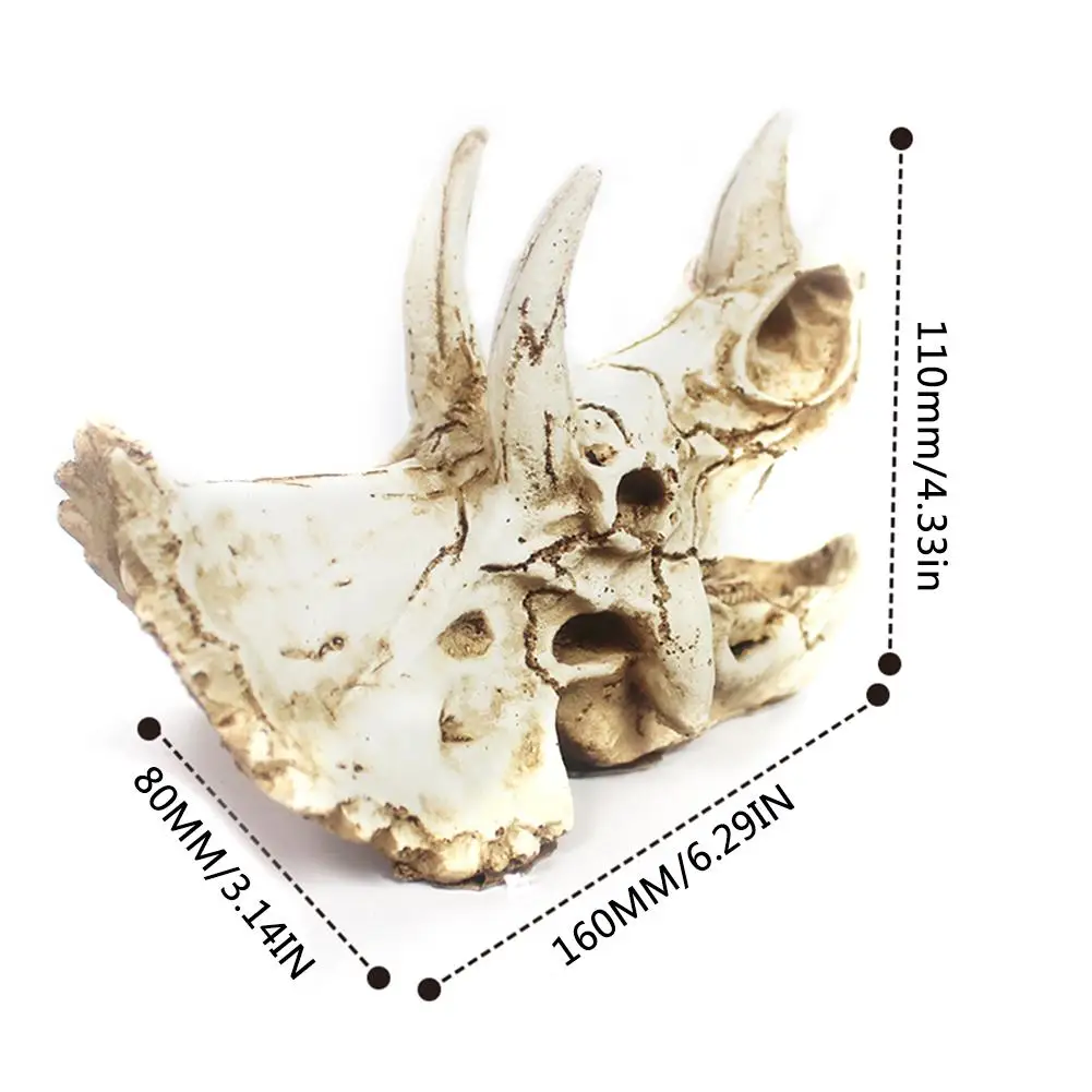 Череп динозавра, рептилия, дом, дом ящерицы, украшение для украшения дома, имитированное яйцо динозавра, окаменелое украшение аквариума