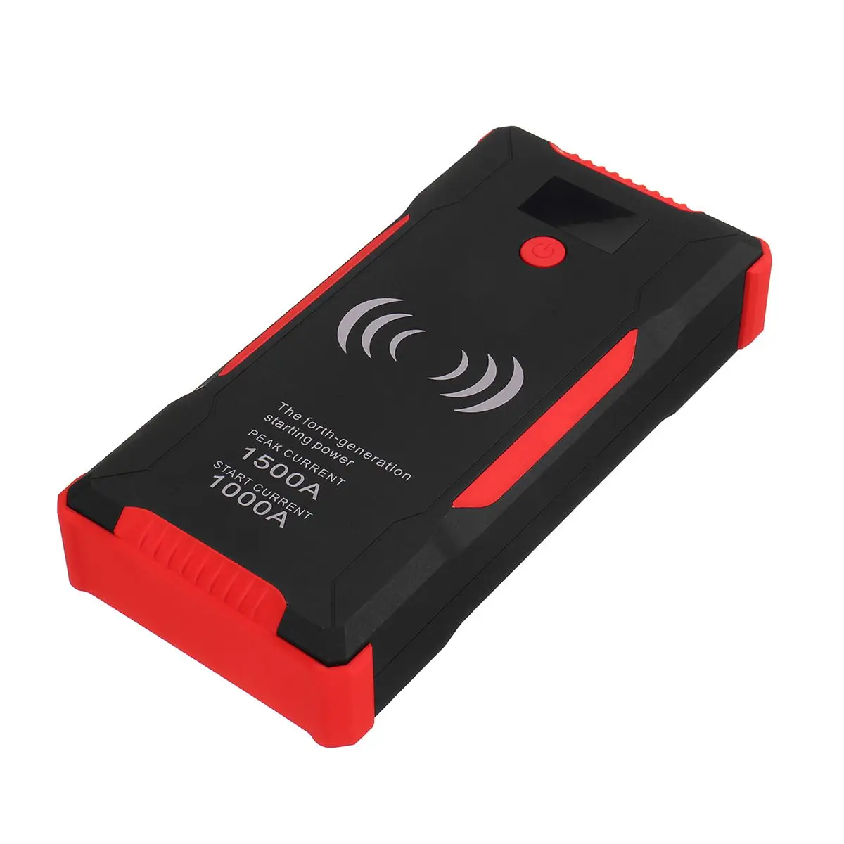 Красный Автомобильное пусковое устройство power Bank Booster 22000mAh 1500A быстрая Беспроводная зарядка аварийная обновленная версия автомобильное зарядное устройство - Цвет: Красный