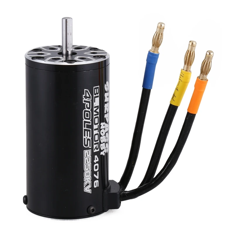 SURPASS HOBBY 2 шт. 4P бесщеточный двигатель для 1/8 RC: 1 шт. 4076 2250KV запчасти для грузовиков с 1 шт. 4068 2650KV Racing C