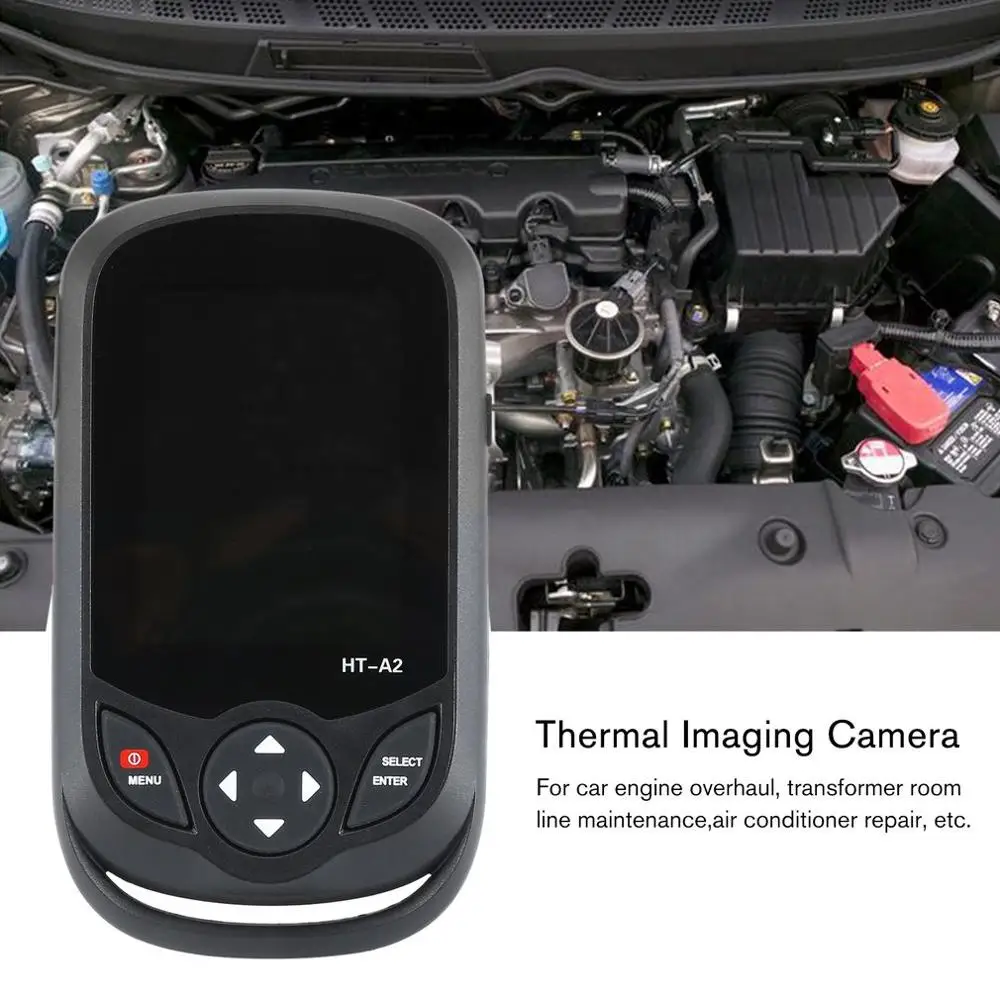 HT-A2 3,2 дюймов полный вид TFT экран Инфракрасный термометр тепловизор 0.3MP камера детектор для охоты на открытом воздухе