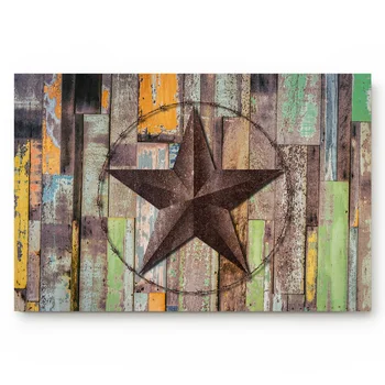 

Texas star retro farmhouse barn Bathroom Decor Rug Mat with Non Slip Rubber