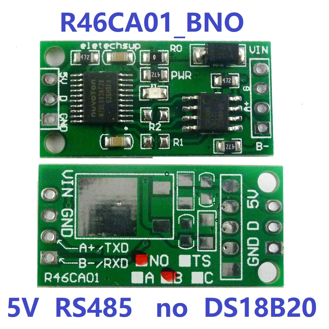 DC 3,7-25 в DS18B20 RS485 RS232 ttl Modbus Rtu Температурный датчик дистанционного сбора монитор модуль цифрового термометра - Цвет: 5V  RS485 NO