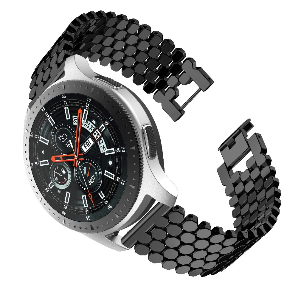 Ремешок из нержавеющей стали для samsung Galaxy Watch 46m samsung gear S3 Frontier/классический браслет 22 мм быстросъемный ремешок