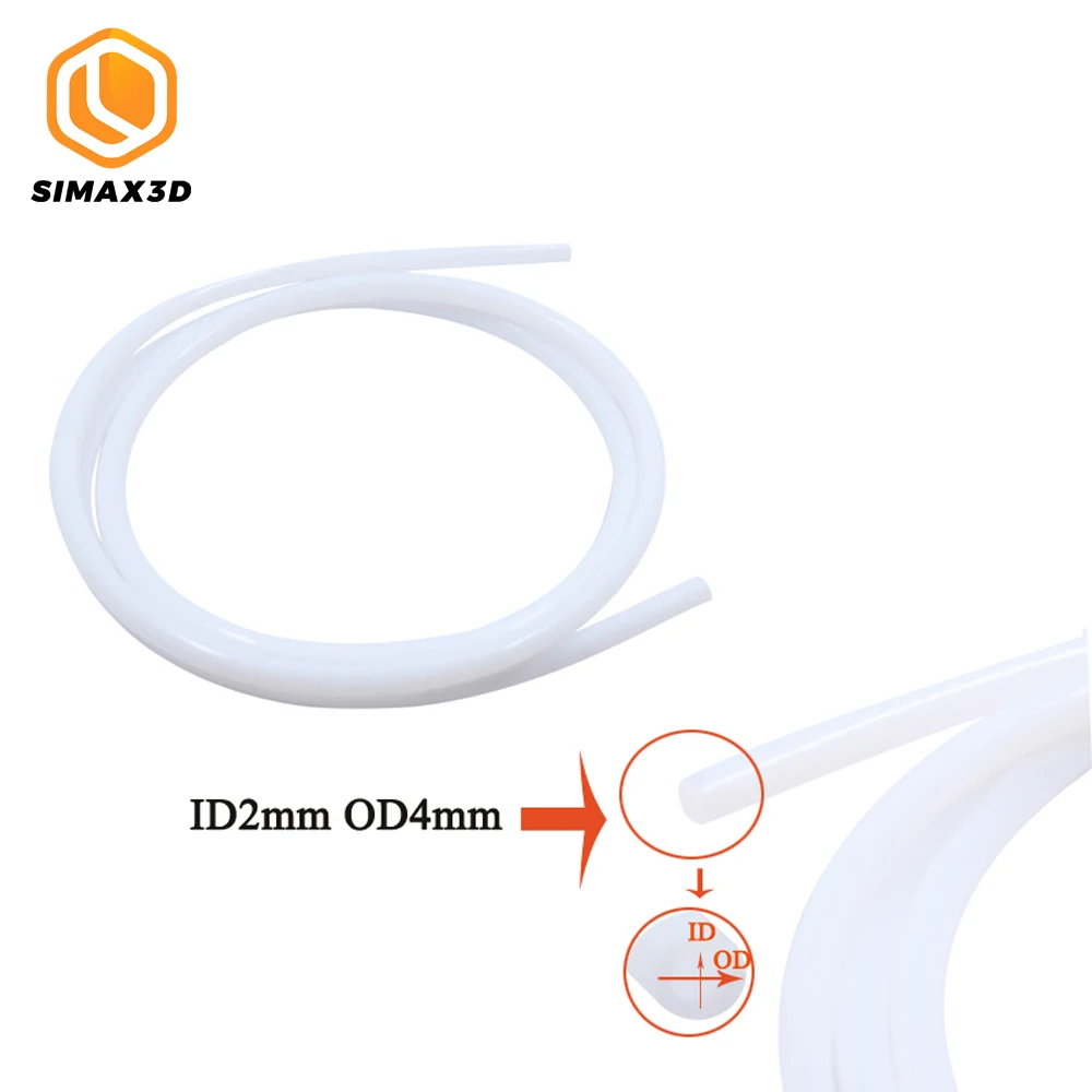 Запчасти для 3D принтера тефлоновая труба из ПТФЭ 2x4 мм J head Hotend RepRap Rostock экструдер