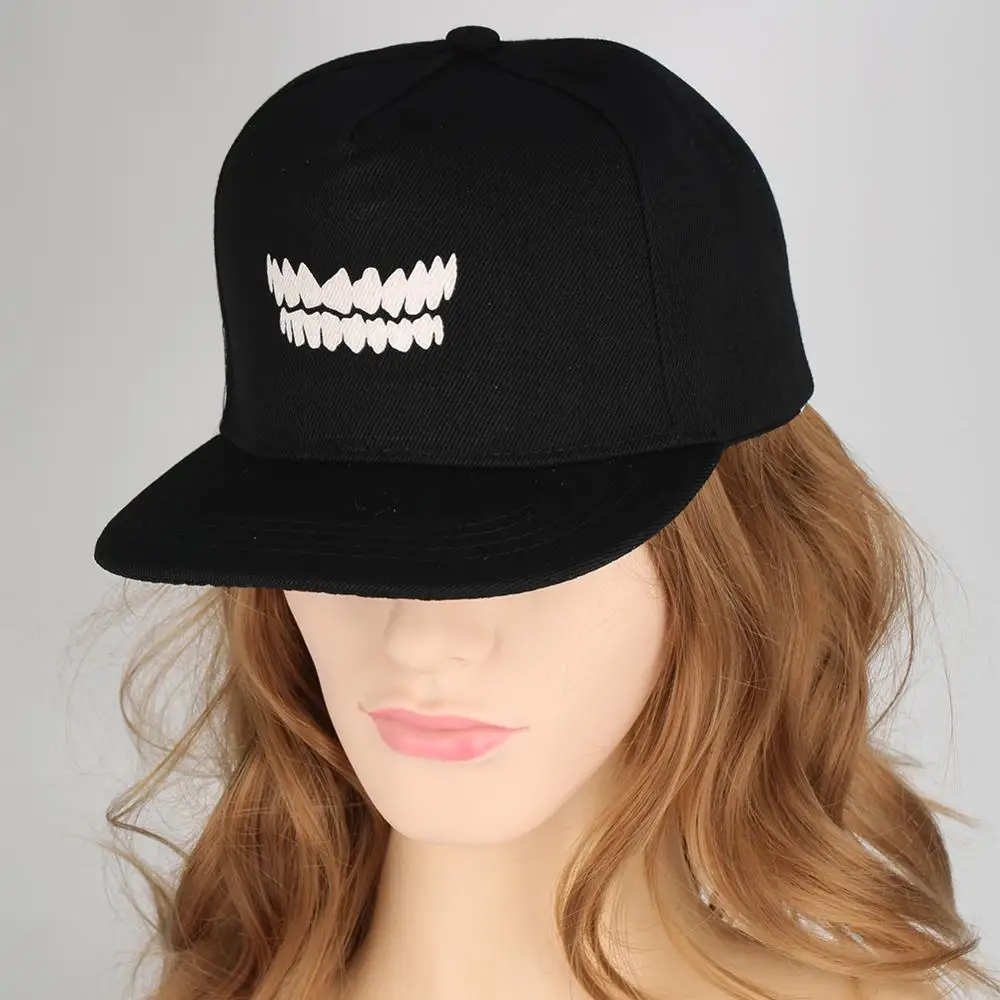 Шапка Хэллоуин Ночной свет вампиры клыки бейсболки черный террор Snapback для женщины мужчины идеальный Хэллоуин подарки для друзей