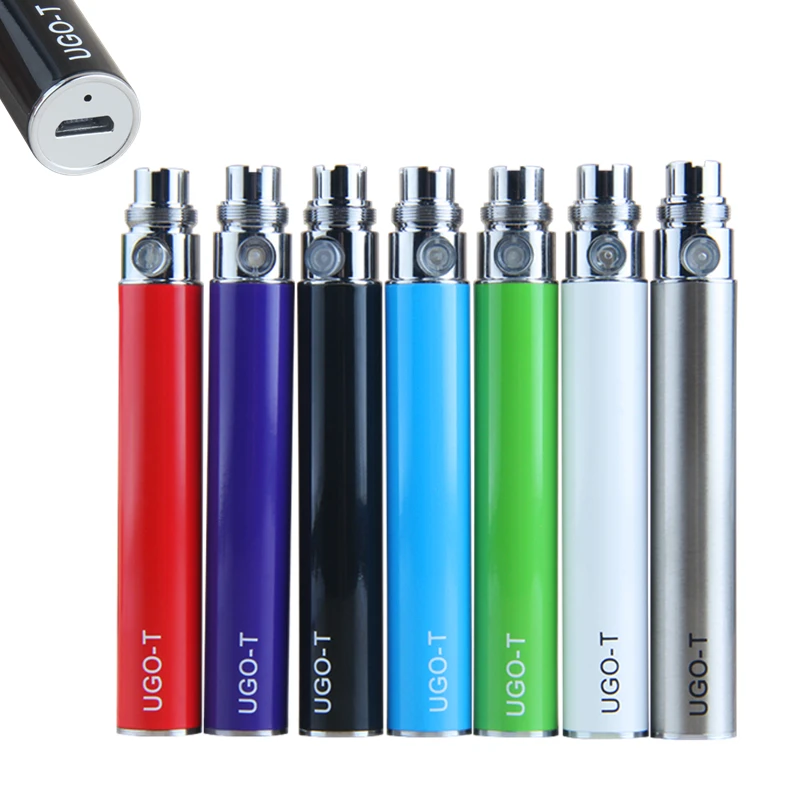 

1Pcs UGO-T Vape Battery Micro USB Passthrough 900mah Electronic Cigarette EGO Battery For 510 Thread CE4 Mt3 Tank Vape Pen