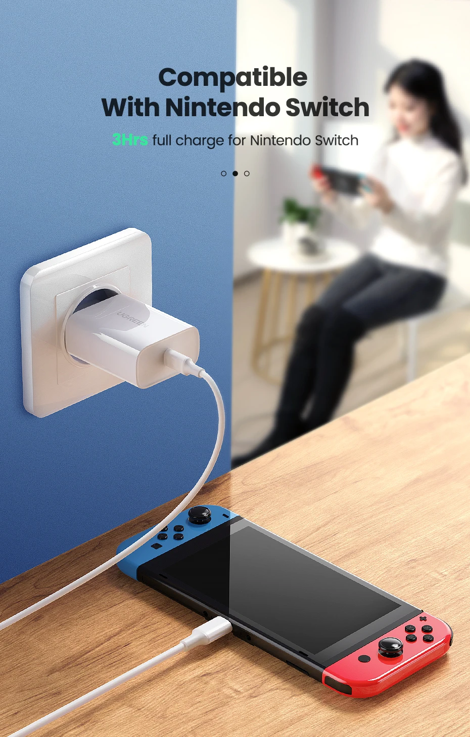 Ugreen PD Зарядное устройство 30 Вт Тип usb C быстрая Зарядное устройство для iPhone 11 X Xs 8 Macbook телефон QC3.0 USB C Быстрая зарядка 4,0 3,0 QC PD Зарядное устройство