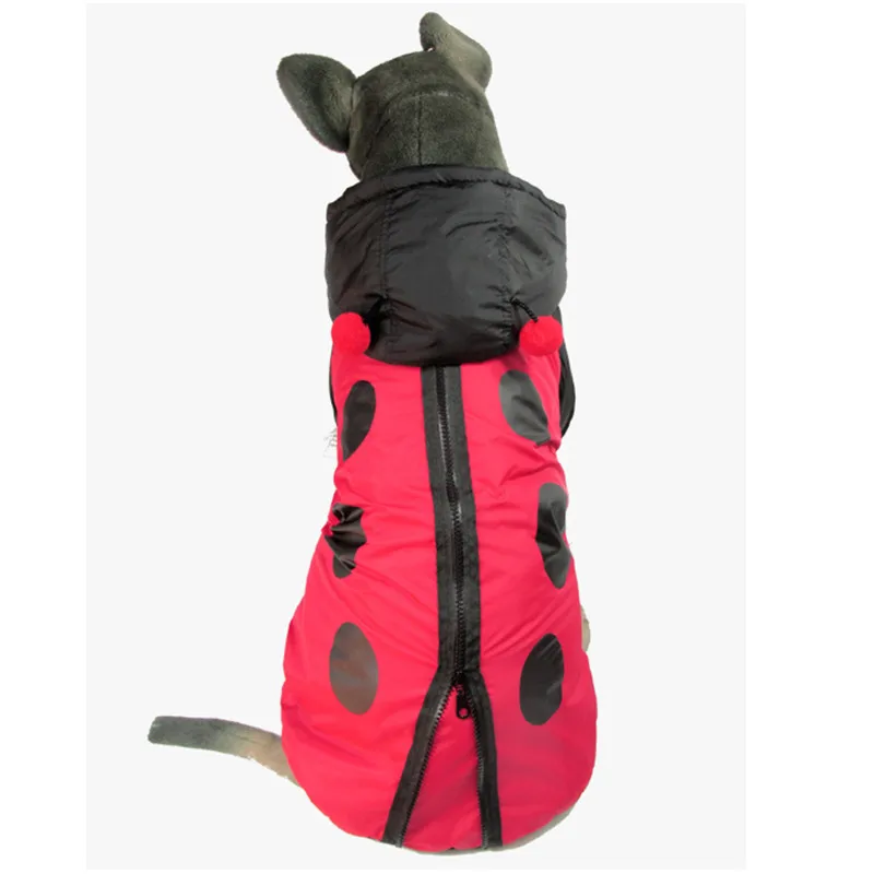 

Ladybug Design Pet Dogs Coat Windbreaker Big Dogs Clothes For Large Dogs Jacket Winter Clothes