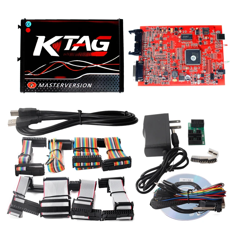 Онлайн-Версия KTAG 7,020 SW2.47 Версия ЕС красная печатная плата KESS V5.017 KESS 5,017 SW2.47 V2 полностью протоколы No Token Limited - Цвет: KTAG 7.020 RED