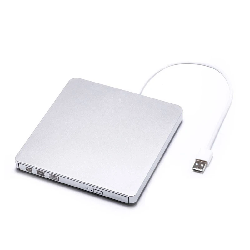 dvd burner USB 2,0 DVD-RW горелки внешний dvd-плеер CD/DVD rom Оптический привод писатель ридер рекордер для ноутбука+ чехол для привода сумка - Цвет: dvd burner