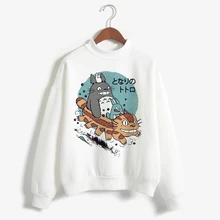 spirited away totoro Japanese hood women hoodie Studio Ghibli kawaii Sweatshirt Oversized cartoon female ulzzang anime