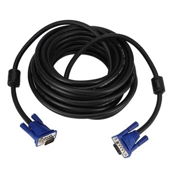

10M VGA Cable Male to Male 3+6 HD Fully Wired 15 PIN for LCD CRT PROJECTOR PC Laptop Monitor