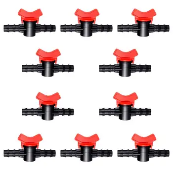 

10pcs Switch Ball Valve Plastic Durable pipe connectors for Garden