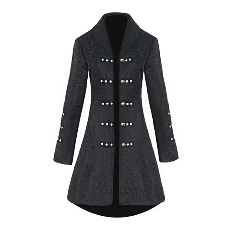 NREALY Jacket Womens Fashion Steampunk Lace Up Hooded Trench Coat Jacket Blazer Tops Outwear