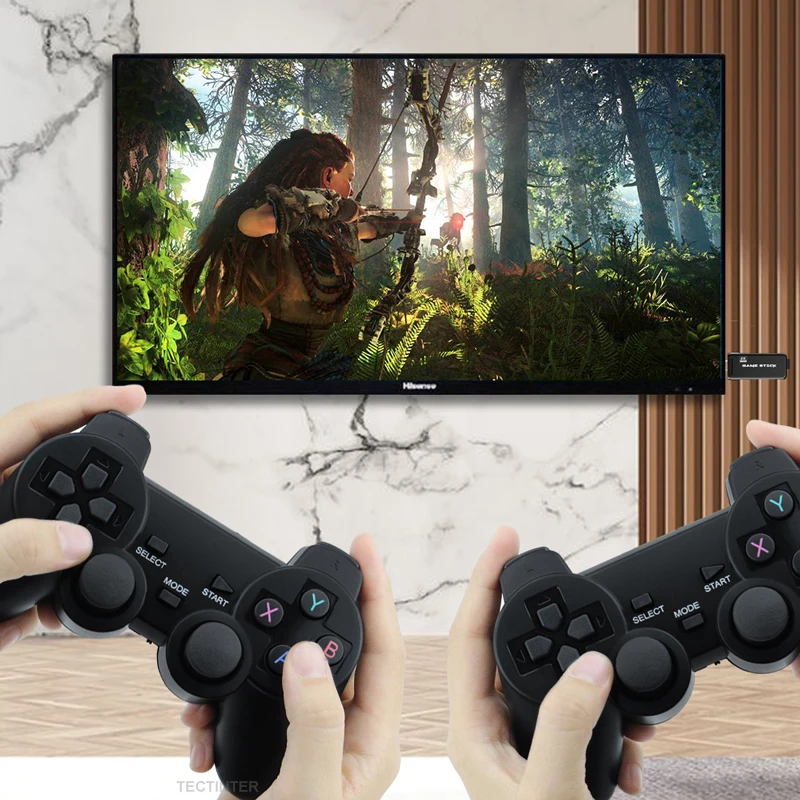 

Video Game Console 4K TV 2.4G Â Double Wireless Controller Gamepad Support for PS1 Classic Games Retro Game Console HDMI