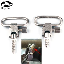 Серебристый 1,2" тактический охотничий Пистолет Аксессуары QD кнопка Съемная адаптер для ремня Слинг Вертлюги для большинства болтов винтовка действия