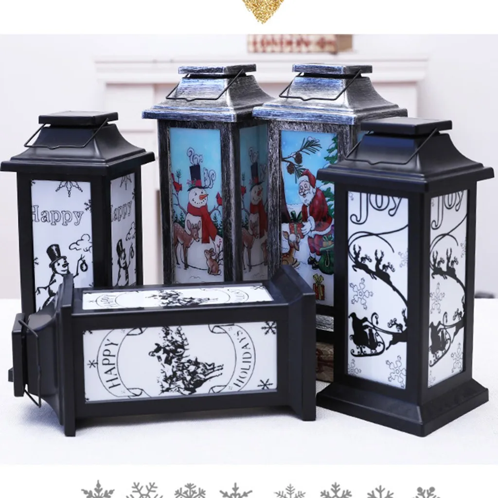 15#Creative LED Light Mini Wood House Christmas Tree Hanging Ornaments Holiday Party Home Decors Craft