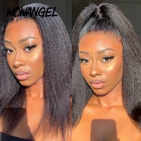 SKINLIKE Real HD Lace Front Perruques Kinky Straight 250% 13x4 Perruques frontales complètes Perruques de cheveux humains Péruvien Yaki Straight Melt Skins 5