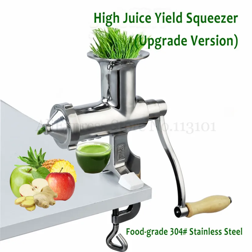 _Manual Juicer Squeezer Fuite Juice Presser Wheatgrass Extractor Stainless Steel High Yeild