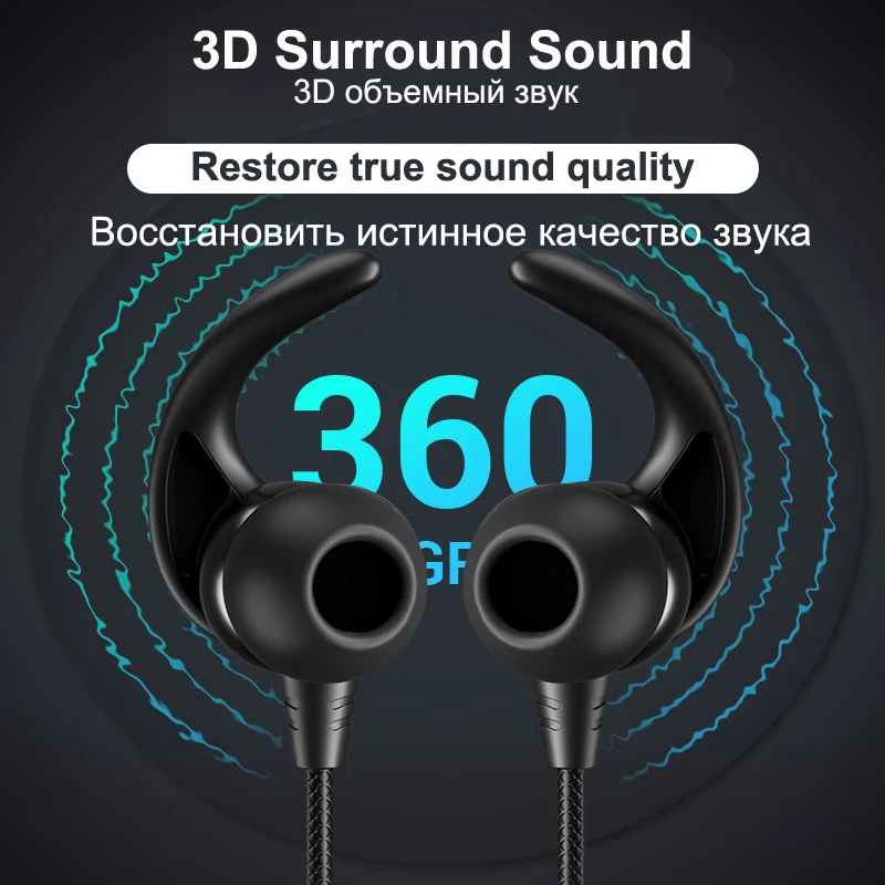 Новейшая Спортивная bluetooth-гарнитура Picun 5,0, беспроводные стерео музыкальные наушники с микрофоном для iphone 6s 7 Xiaomi huawei samsung
