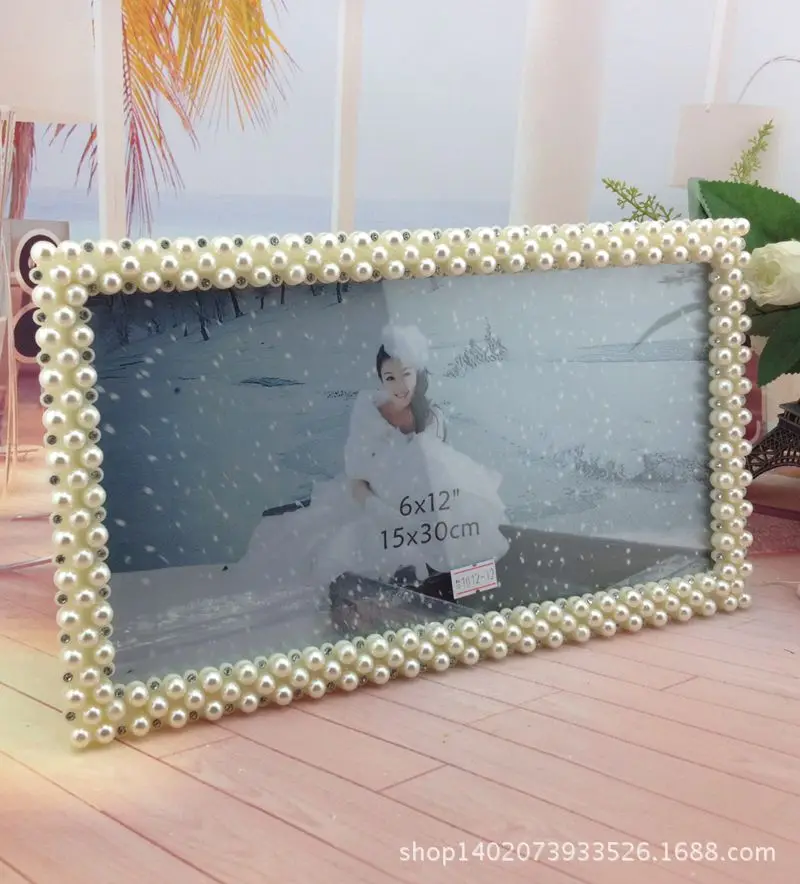 Creative White Pearl Resin 3-Inch 6/7/8/10/12/A4 Photo Frame Manufacturers Direct Selling Wholesale Tabletop Studio Photo Frame