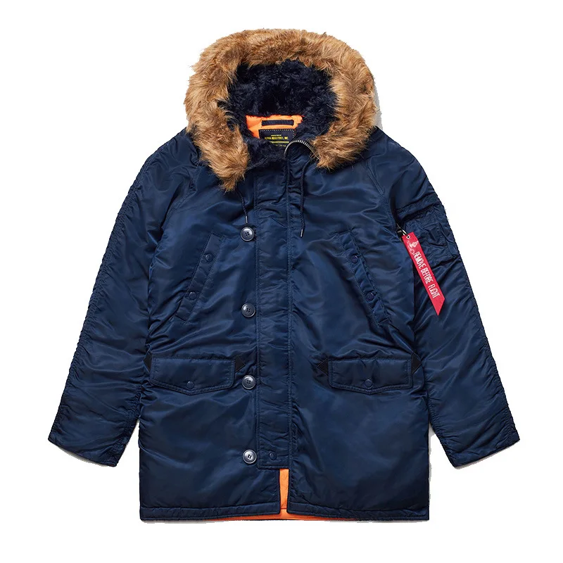 Winter N3b Polar Warm Cotton Coat Couple Outdoor Trekking Hunting Climbing Hiking Travel Men's Work Tops Medium Long Windbreaker cotton jacket