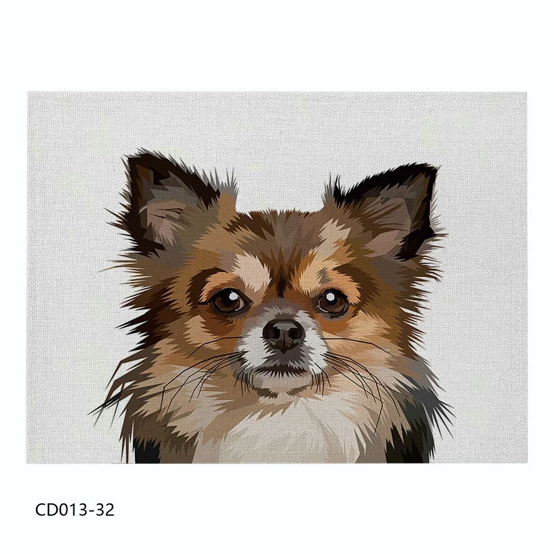 Мультяшный стиль, лен/хлопок, кухонный обеденный стол, коврик, коврик для животных, подстаканник, столовый набор, коврик для стола, тканевый коврик, домашний декор