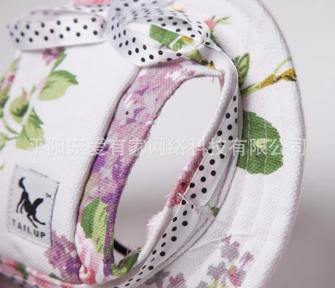 Tailing up/tailup Pet Headdress Mesh Canvas Oxford Cloth Pet Hat Dog Princess Hat College Style