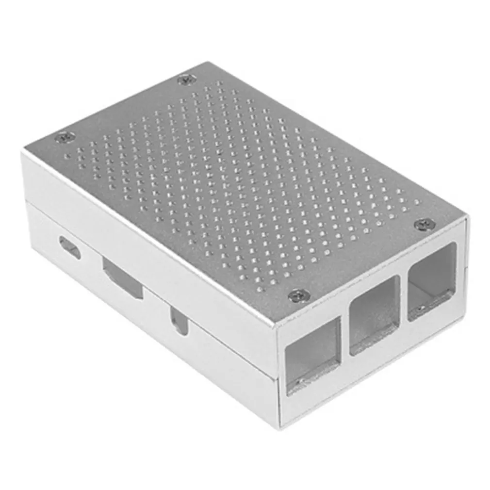 without fan Для Raspberry Pi 3 Model B+ алюминиевый корпус черный корпус металлический корпус совместимый для Raspberry Pi 3 Model B - Цвет: without fan