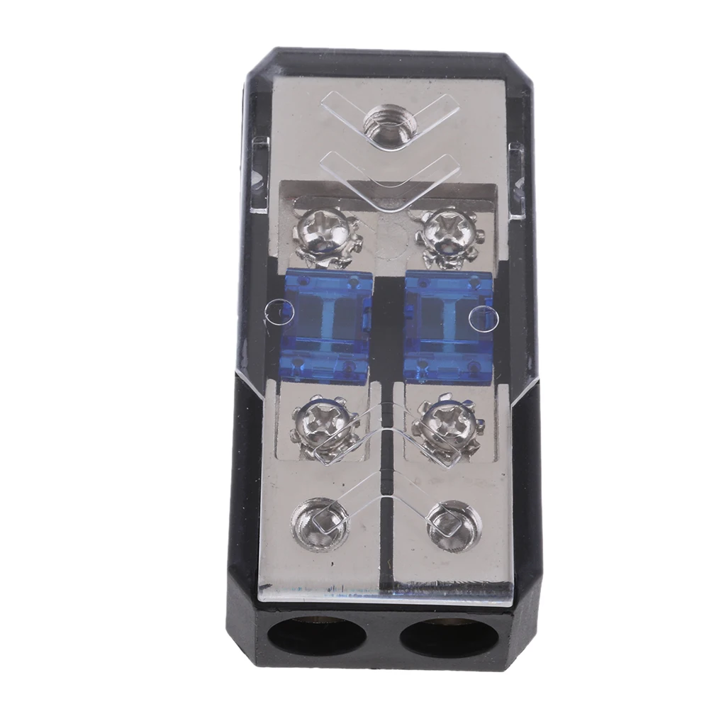 2 варианта Мощность распределительный блок 4/8 AWG Gauge AGU Держатель предохранителя 60A(2in 1out
