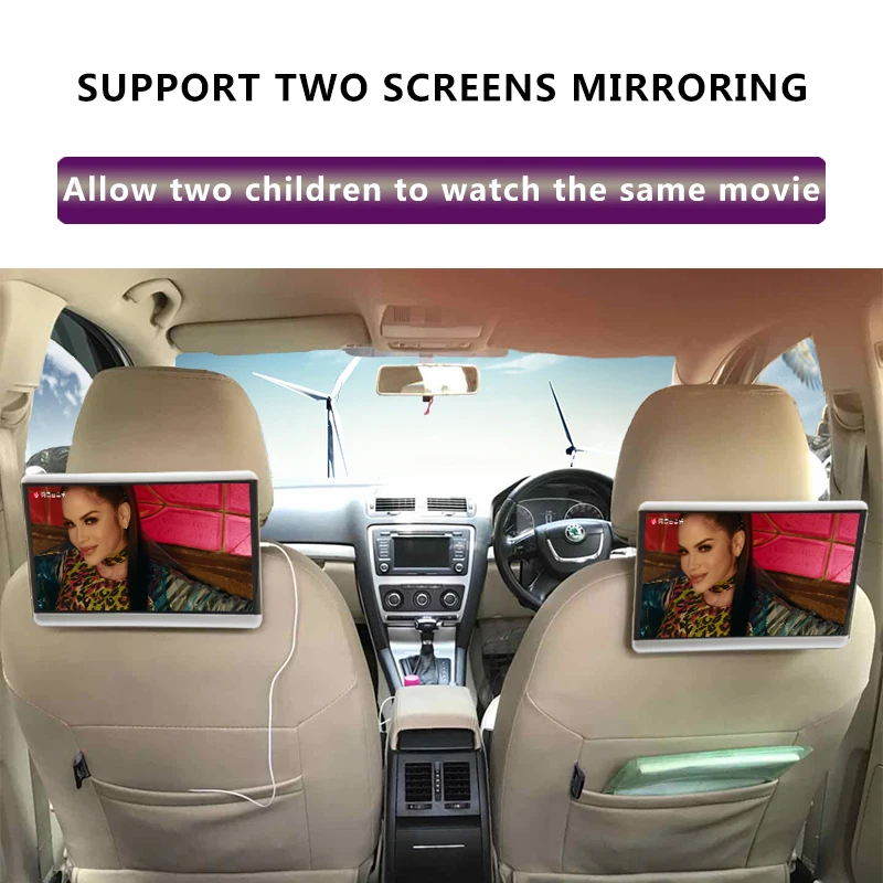 12,5 дюймов Android 8,1 4K 1080P 1920*1200 Автомобильный подголовник монитор сенсорный экран wifi/Bluetooth/USB/SD/HDMI/FM/Mirroring/Miracast