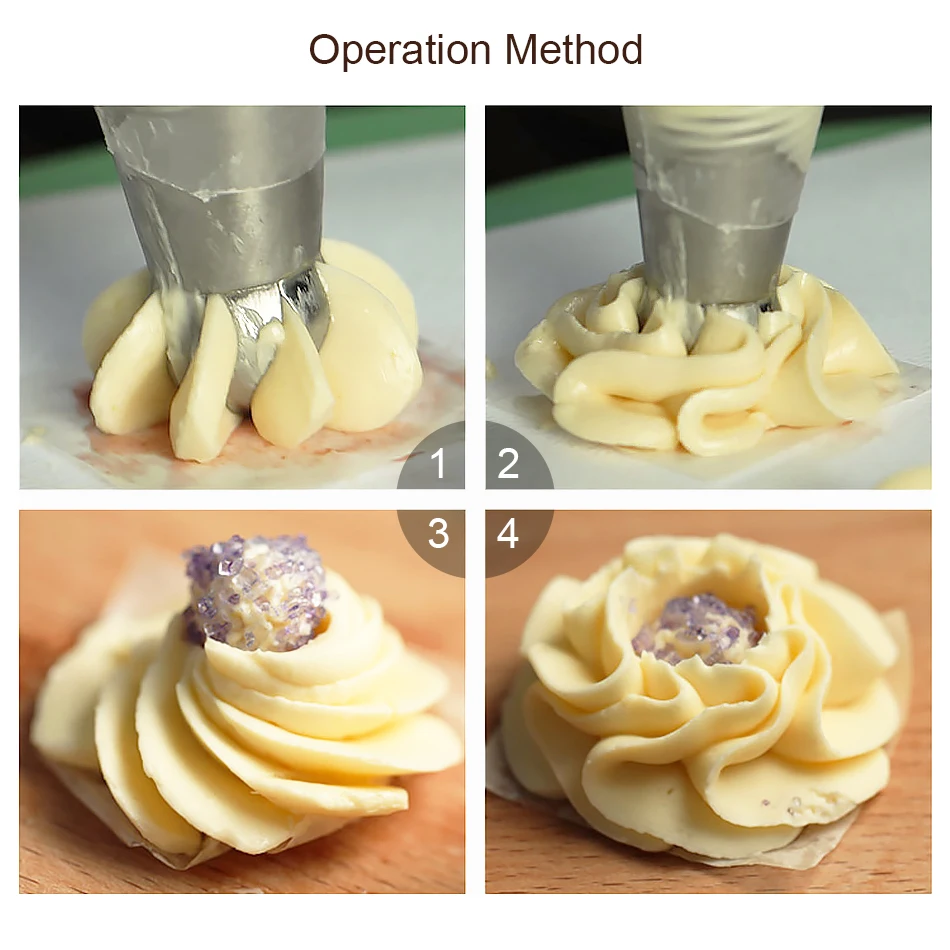 Russian Ball Nozzle 1pc Stainless Steel Bakery Accessories Cake Decorating Nozzle Tips Cake Decoration Sugercraft Pastry