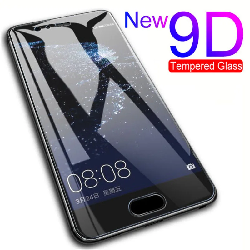 

9D Protective Glass On For Huawei P9 P10 lite Plus Screen Protector For Huawei Y5 Y6 Y7 Prime Y9 2018 Full Cover Tempered Glass