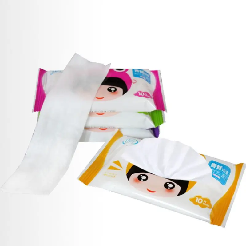 Lingettes Humides Jetables Spunlace Pour Bebe Et Adulte 10 Pieces Sac Dessin Anime Mignon Grenouille Fille Voyage Portable Enfants Tissus Non Parfumes Hydratants Aliexpress